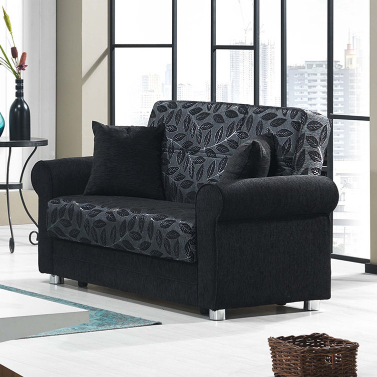 Black deals fabric loveseat